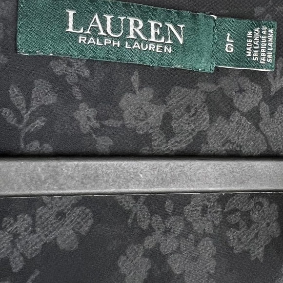 Ralph Lauren Floral Sheer Chiffon Blouse LRL Large Y2K Fairy Whimsigoth Western - Picture 7 of 8